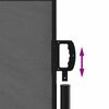 vidaXL Retractable Side Awning Anthracite 117x300 cm