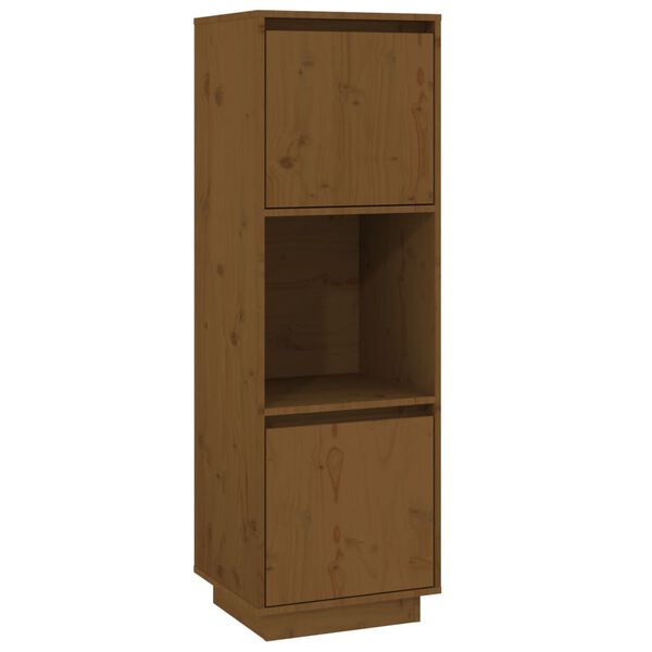 vidaXL Highboard Honey Brown 38x35x117 cm Solid Wood Pine