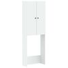vidaXL Toilet Cabinet BREDA White 66 x 25.5 x 190 cm Engineered Wood