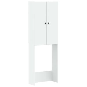 vidaXL Toilet Cabinet BREDA White 66 x 25.5 x 190 cm Engineered Wood