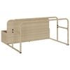 vidaXL Poolside Float Storage Beige 110x100x57 cm Poly Rattan