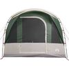 vidaXL Camping Tent Tunnel 3-Person Green Waterproof
