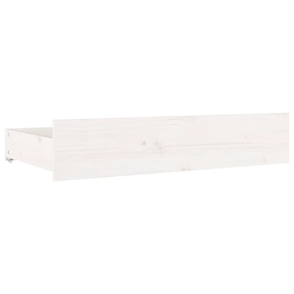 vidaXL Bed Drawers 4 pcs White Solid Wood Pine