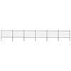 vidaXL Garden Fence with Hoop Top Steel 1005x120 cm Black