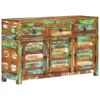 vidaXL Sideboard 110x30x65 cm Solid Wood Reclaimed