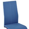 vidaXL Cantilever Dining Chairs 2 pcs Blue Faux Leather