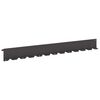 vidaXL Lawn Edging 20 pcs 102 x 10 x 4 cm Steel Black