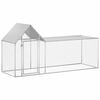 vidaXL Chicken Coop 3x1x1,5 m Galvanised Steel