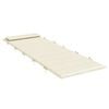 vidaXL Sun Lounger Cushion Cream 180x60x4 cm Oxford Fabric