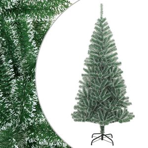 vidaXL Artificial Christmas Tree with Flocked Snow Green 180 cm