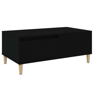 vidaXL Coffee Table Black 90x50x36,5 cm Engineered Wood
