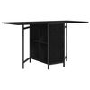 vidaXL Dinning Table 144 x 60 x 75 cm Engineered Wood Black Oak