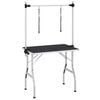 vidaXL Bath Grooming Table for Dogs Cats Pets Adjustable 2 Loops