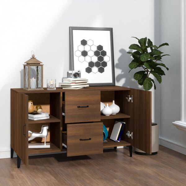 vidaXL Sideboard Brown Oak 100x36x60 cm Engineered Wood