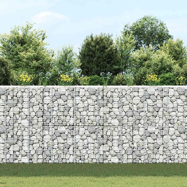 vidaXL Gabion Raised Beds 3 pcs 30x30x100 cm Iron
