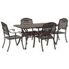 vidaXL Garden Dining Set 5 pcs White Aluminium