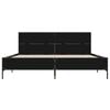 vidaXL Bed Frame without Mattress Black 135x190 cm Double