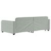 vidaXL Daybed with Trundle without Mattress Light Grey 90x190 cm