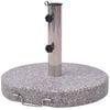 vidaXL Parasol Stand | Grey | Polished granite and stainless steel | 45 cm