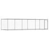 vidaXL Dog Cage with Door Grey 6x2x1.5 m Galvanised Steel