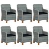 vidaXL 9 Piece Garden Dining Set Light Grey