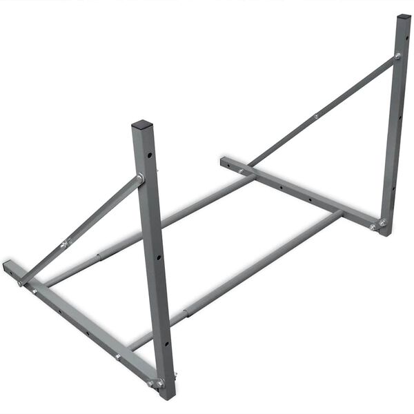 vidaXL Tyre Rack Silver Steel