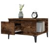 vidaXL Coffee Table Smoked Oak 55x55x36.5 cm Engineered Wood