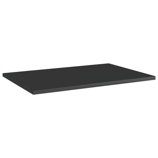 vidaXL Bookshelf Boards 8 pcs High Gloss Black 60x40x1.5 cm Engineered Wood