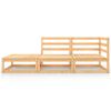 vidaXL 4 Piece Garden Lounge Set Solid Wood Pine