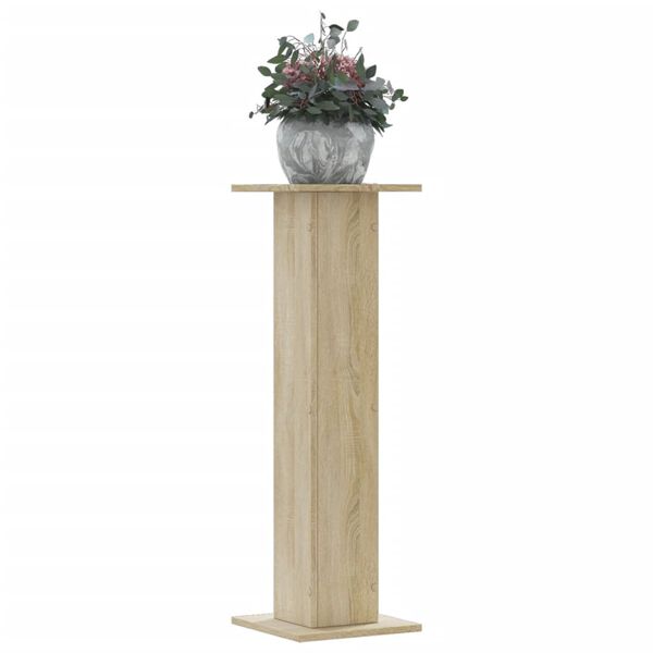 vidaXL Plant Stands 2 pcs Sonoma Oak 30x30x95 cm Engineered Wood