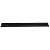vidaXL Wall Shelves 2 pcs Black 115x9x3 cm
