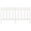 vidaXL Bed Headboard White 186x4x100 cm Solid Wood Pine