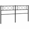 vidaXL Metal Replace Headboard Black 180 cm