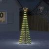 vidaXL LED Christmas Tree 275 LEDs Warm White 180 cm