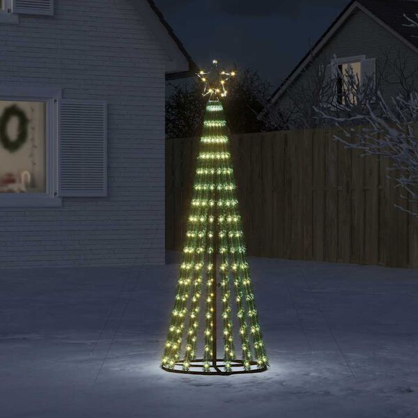 vidaXL LED Christmas Tree 275 LEDs Warm White 180 cm