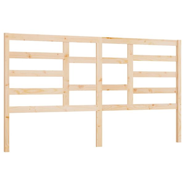 vidaXL Bed Headboard 186x4x104 cm Solid Wood Pine