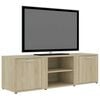 vidaXL TV Cabinet Sonoma Oak 120x34x37 cm Engineered Wood