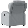 vidaXL Recliner Chair Light Grey Fabric