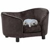 vidaXL Dog Sofa Brown 69x49x40 cm Plush
