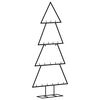 vidaXL Metal Christmas Tree for Decoration Black 90 cm