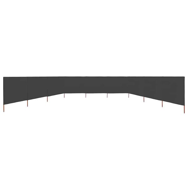 vidaXL 9-panel Wind Screen Fabric 1200x120 cm Anthracite
