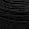 vidaXL Work Rope Black 10 mm 50 m Polyester