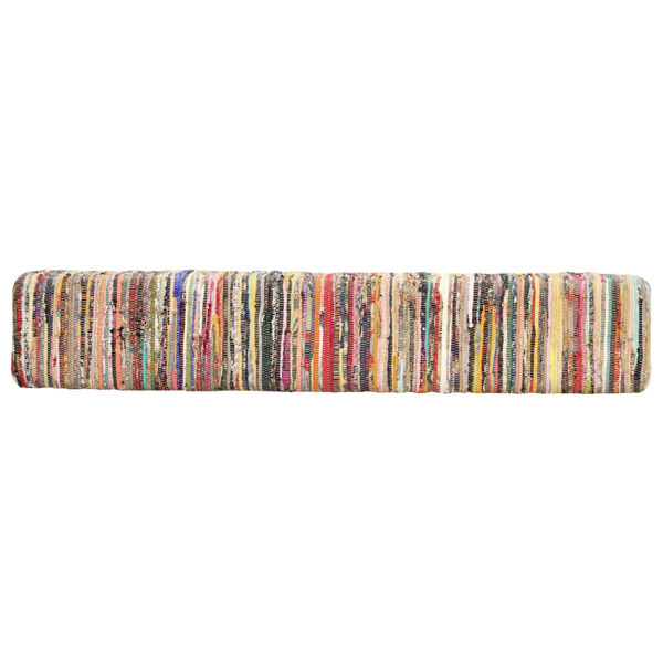 vidaXL Bench 160 cm Multicolour Chindi Fabric
