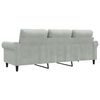 vidaXL 3-Seater Sofa Light Grey 180 cm Velvet