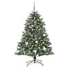 vidaXL Artificial Christmas Tree with 150 LEDs with Stand Green 150 cm