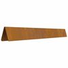 vidaXL Lawn Edging Rusty 450 x 0.05 x 10 cm Weathering Steel
