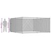 vidaXL Outdoor Dog Kennel 383x383x185 cm