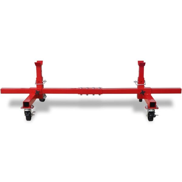 vidaXL Mobile Axle Stand Red