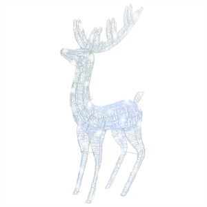 vidaXL XXL Acrylic Christmas Reindeer 250 LED 180 cm Cold white
