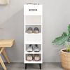 vidaXL Shoe Cabinet White 30x35x105 cm Engineered Wood